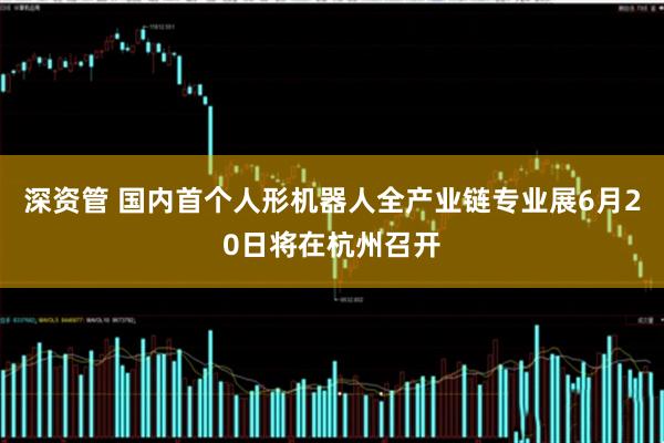深资管 国内首个人形机器人全产业链专业展6月20日将在杭州召开
