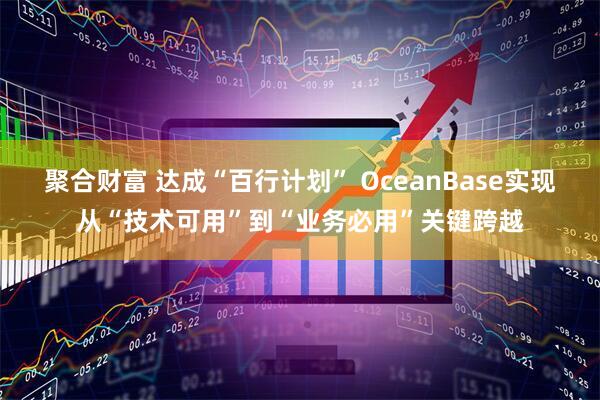 聚合财富 达成“百行计划” OceanBase实现从“技术可用”到“业务必用”关键跨越